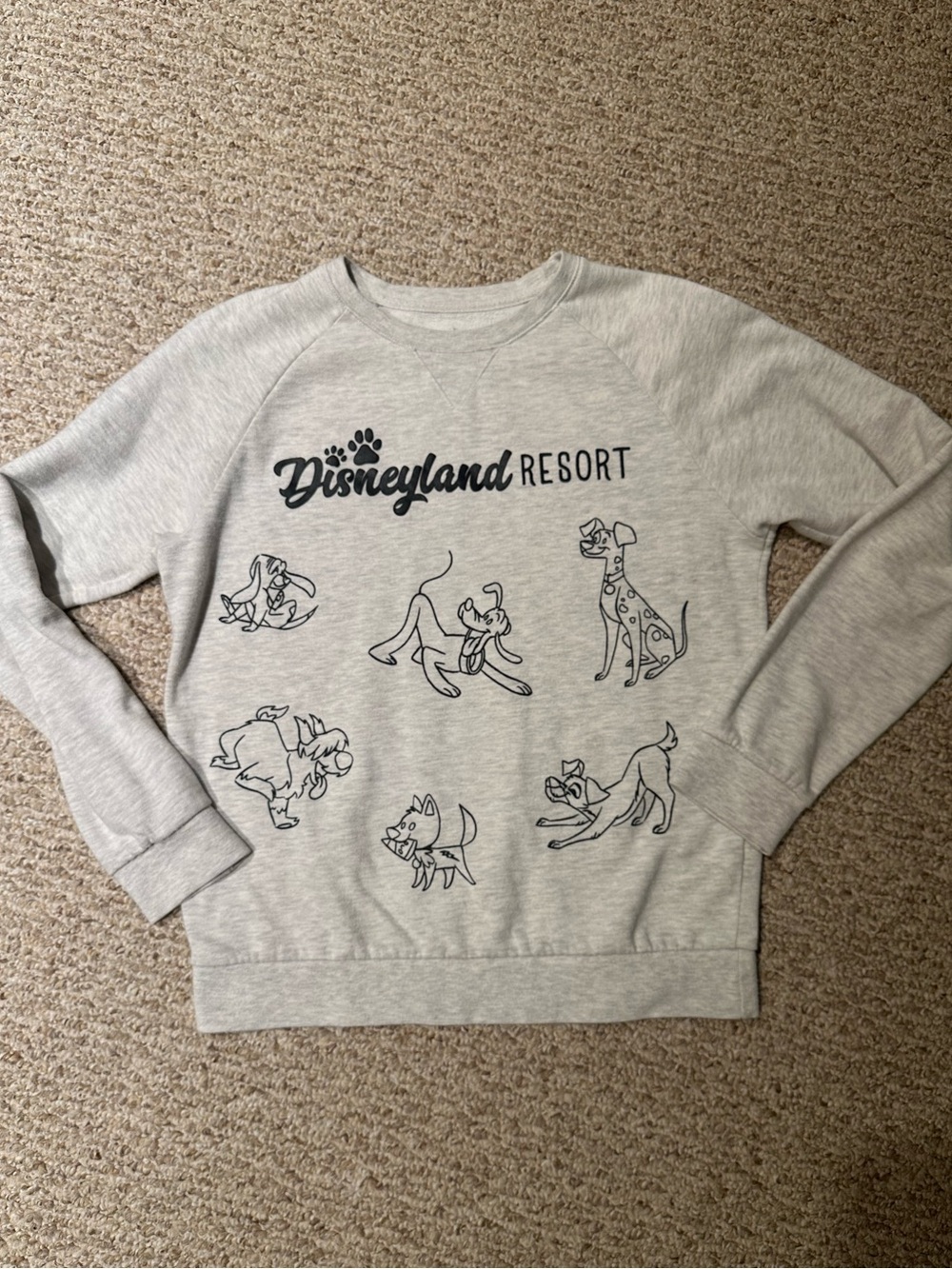 Women’s Disneyland Cartoon Dogs Pullover Sweatshirt - Picture 5 of 5